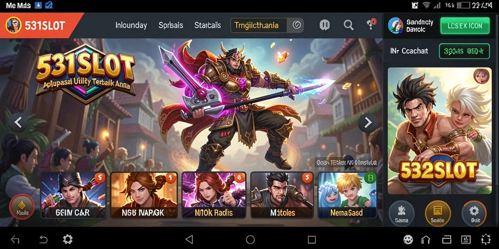 Tampilan antarmuka 531SLOT yang intuitif dan fungsional.
