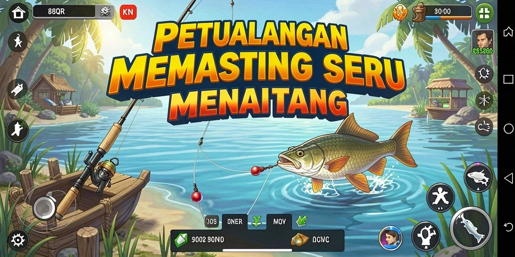 Tangkapan ikan menakjubkan dalam gameplay 8QR.