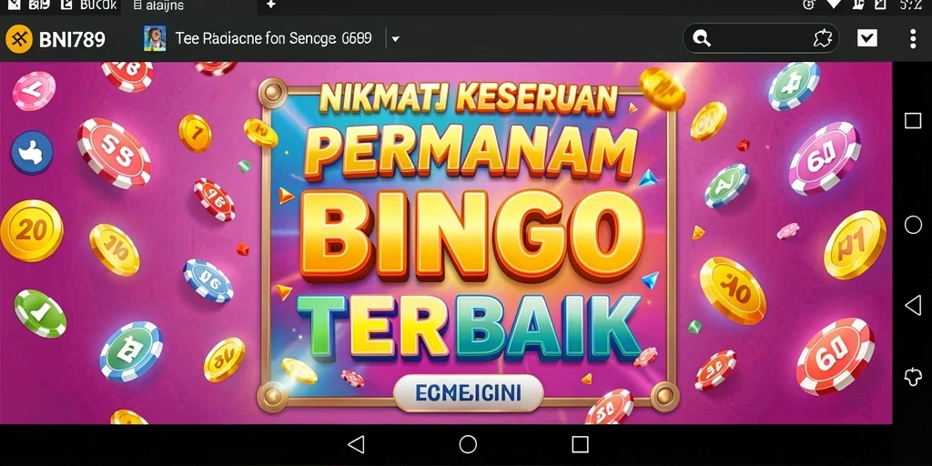 Screenshot gameplay BNI789 menampilkan keseruan permainan Bingo.