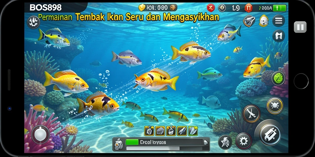 Tampilan menakjubkan dari gameplay Tembak Ikan BOS898.