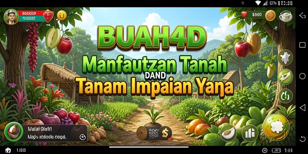 Tampilan gameplay Farming BUAH4D yang seru dan menarik.
