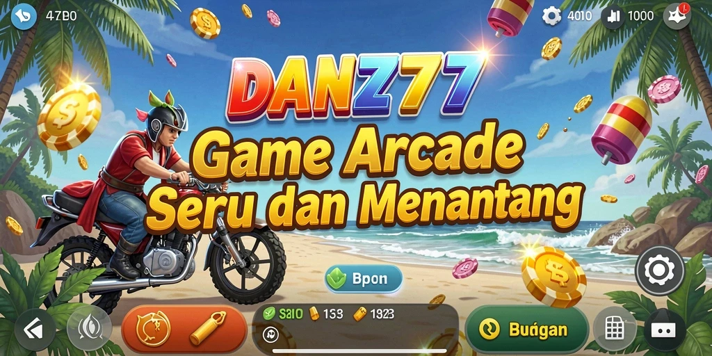 Screenshot menunjukkan gameplay seru dan menantang dari DAN777.