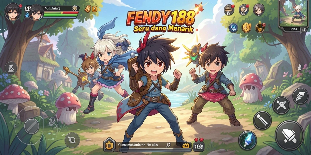 Tampilan gameplay FENDY188 yang penuh warna dan seru.
