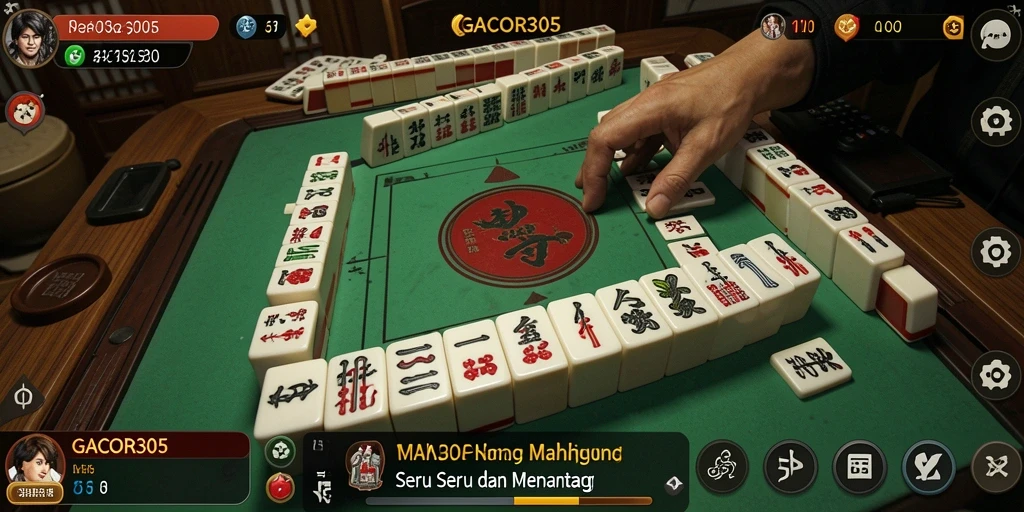 Tampilan screenshot utama GACOR305 menampilkan permainan Mahjong yang menarik dan interaktif.
