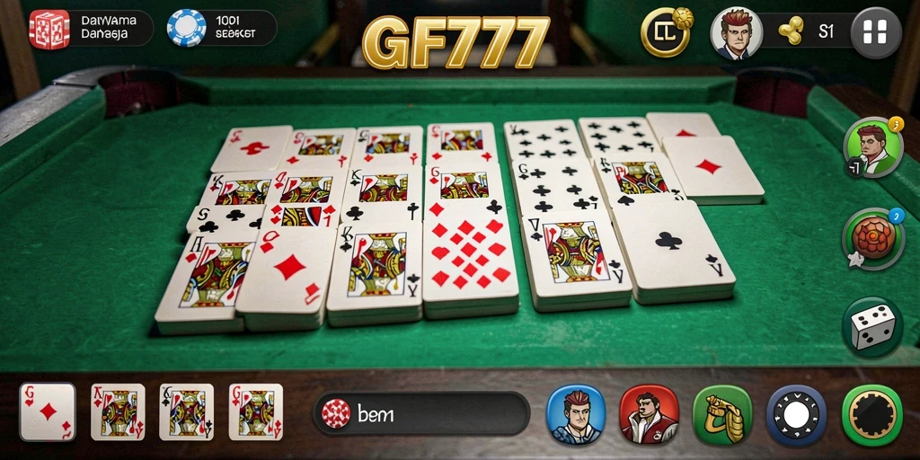 Tampilan gameplay seru dari GF777 dengan pemain yang aktif.