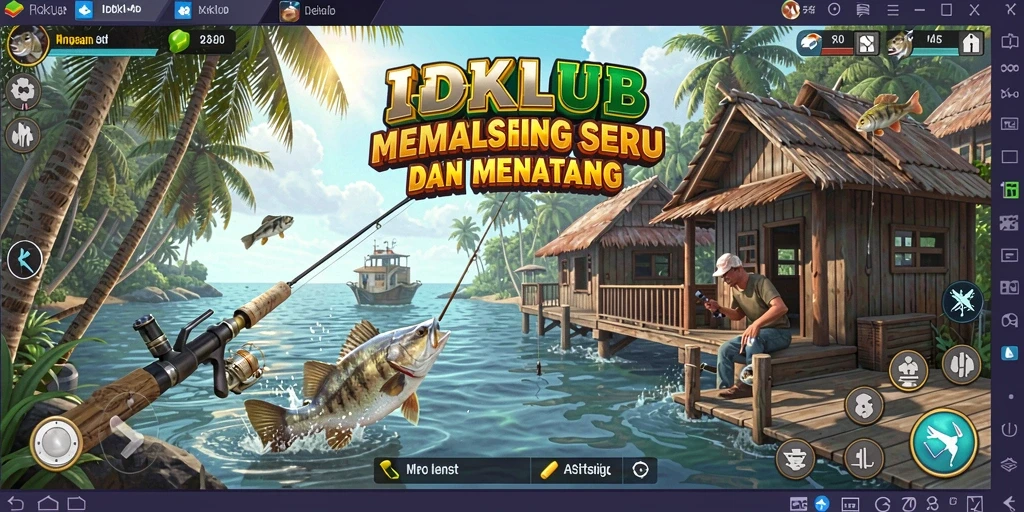 Tangkapan ikan yang spektakuler dalam gameplay IDKLUB.