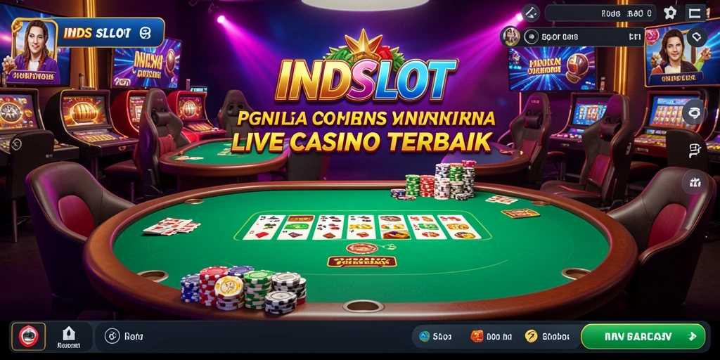 Tampilan gameplay menarik dari game Live Casino INDSLOT.