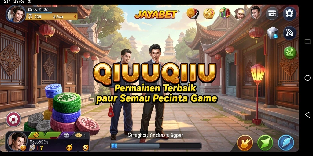 Screenshot utama JAYABET menampilkan aksi seru bermain QiuQiu.