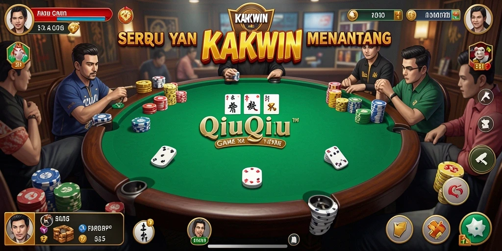 Tampilan gameplay seru dalam KAKWIN QiuQiu.