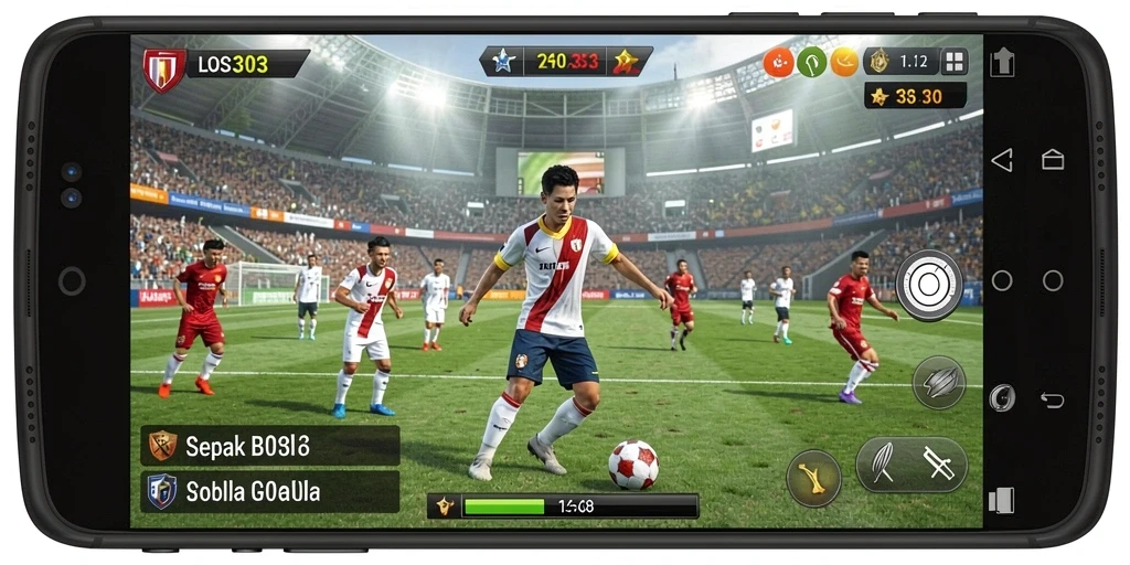 Gameplay seru dari LOS303 dengan tim sepak bola favorit.