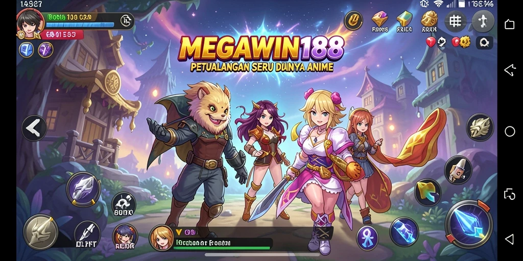 Tampilan grafis menawan dari MEGAWIN188 dalam gameplay seru.