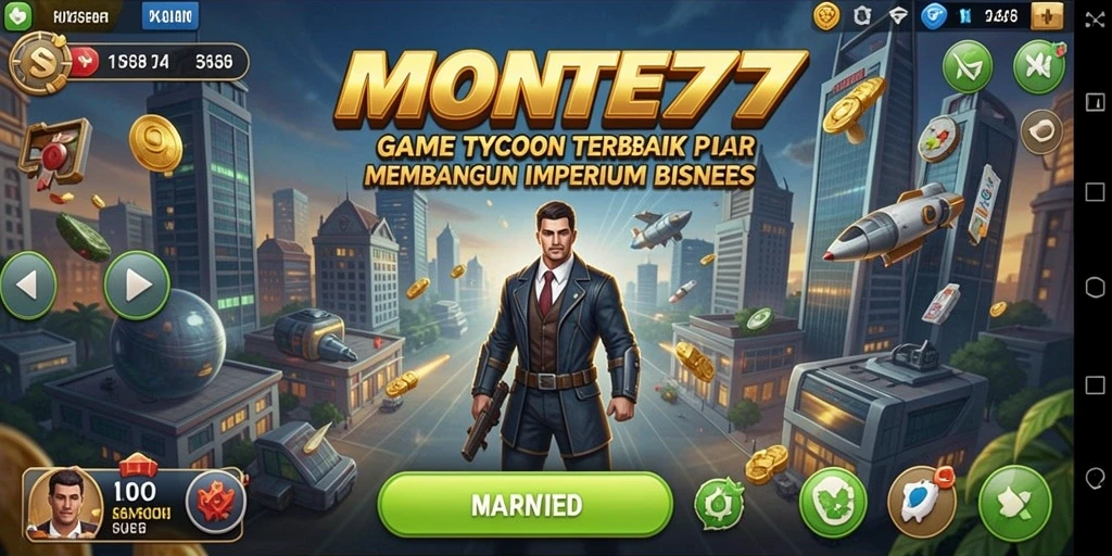 Tampilan menarik dari gameplay MONTE77 yang penuh strategi Tycoon.