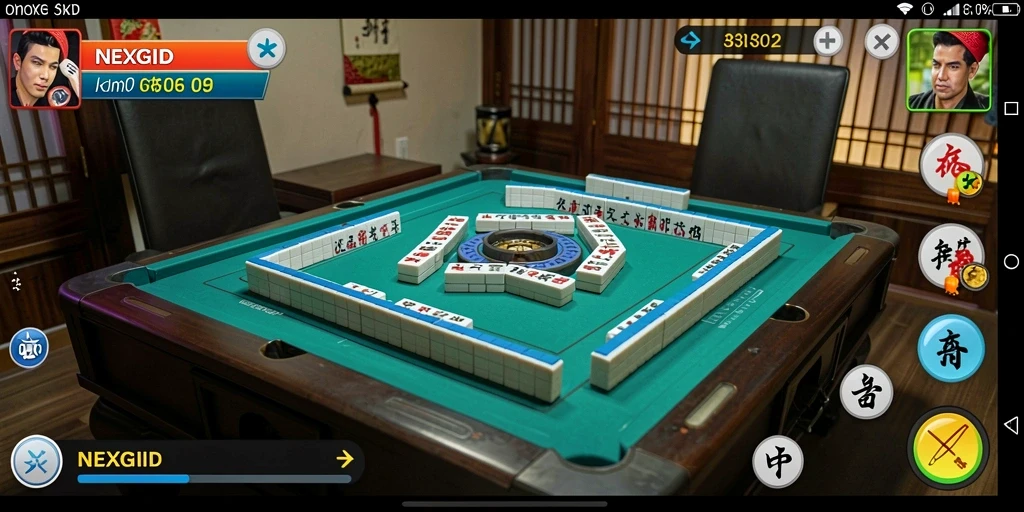 Tampilan gameplay menarik dari NEXGID Mahjong di layar.