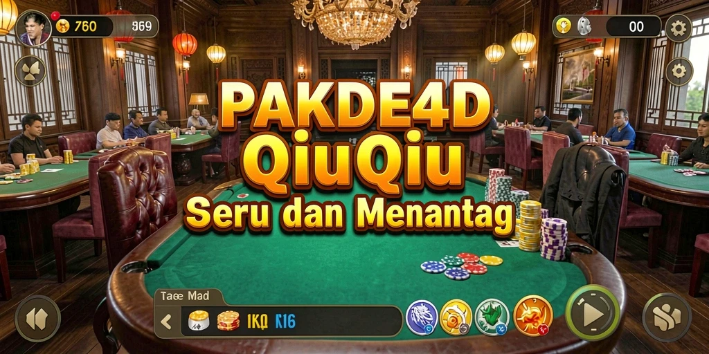 Tampilan seru gameplay QiuQiu di PAKDE4D.