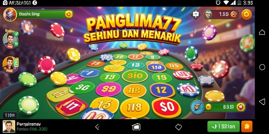 Tampilan seru gameplay Bingo di PANGLIMA77.