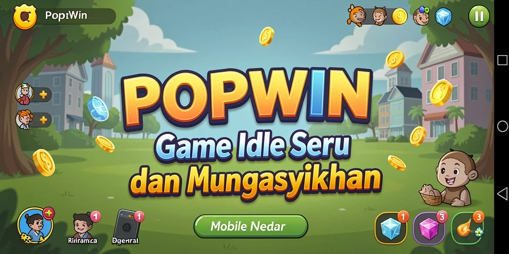 Tampilan gameplay seru dari <strong>POPWIN</strong> yang menyenangkan dan menghibur.