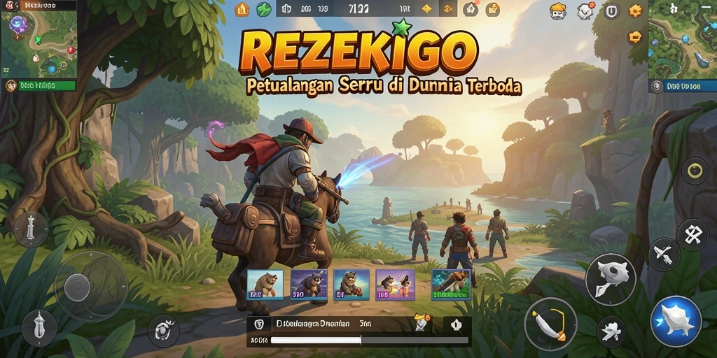 Cuplikan gameplay seru di dunia terbuka REZEKIGO.