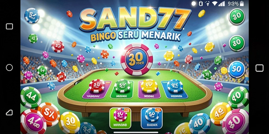Screenshot SAND77 menampilkan aksi seru dalam permainan Bingo.