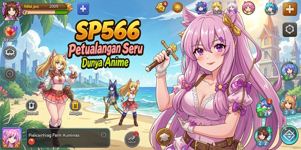 Tangkapan layar <strong>SP666</strong> menampilkan pertarungan epik antara karakter anime.