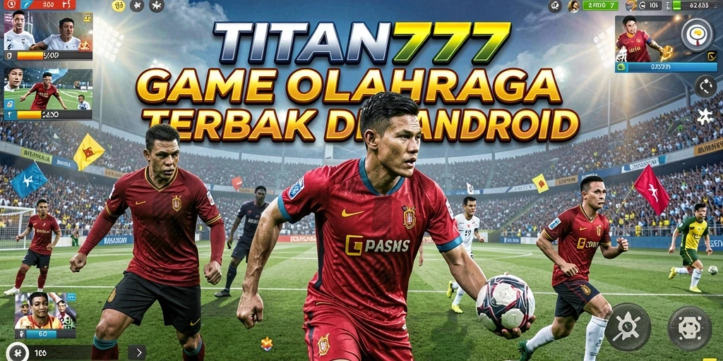 Tampilan gameplay dari TITAN777 menunjukkan aksi olahraga yang seru.