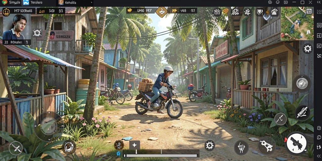 Screenshot UH77 menampilkan gameplay yang realistis dan interaktif dalam dunia simulasi.