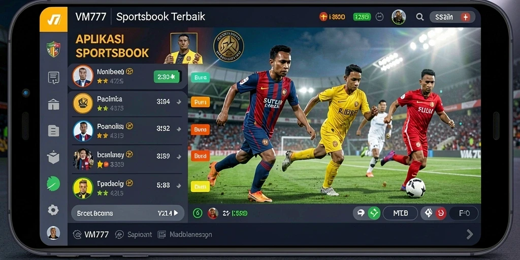 Screenshot gameplay VM777 menampilkan antarmuka yang user-friendly untuk taruhan olahraga.