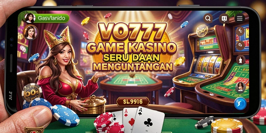Tampilan gameplay kasino yang menegangkan dan mengasyikkan di VO777.